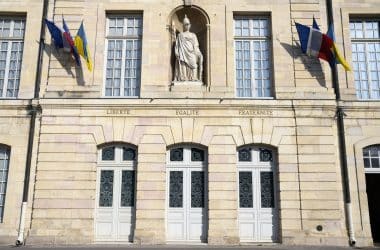 View of city hall in Dijon city