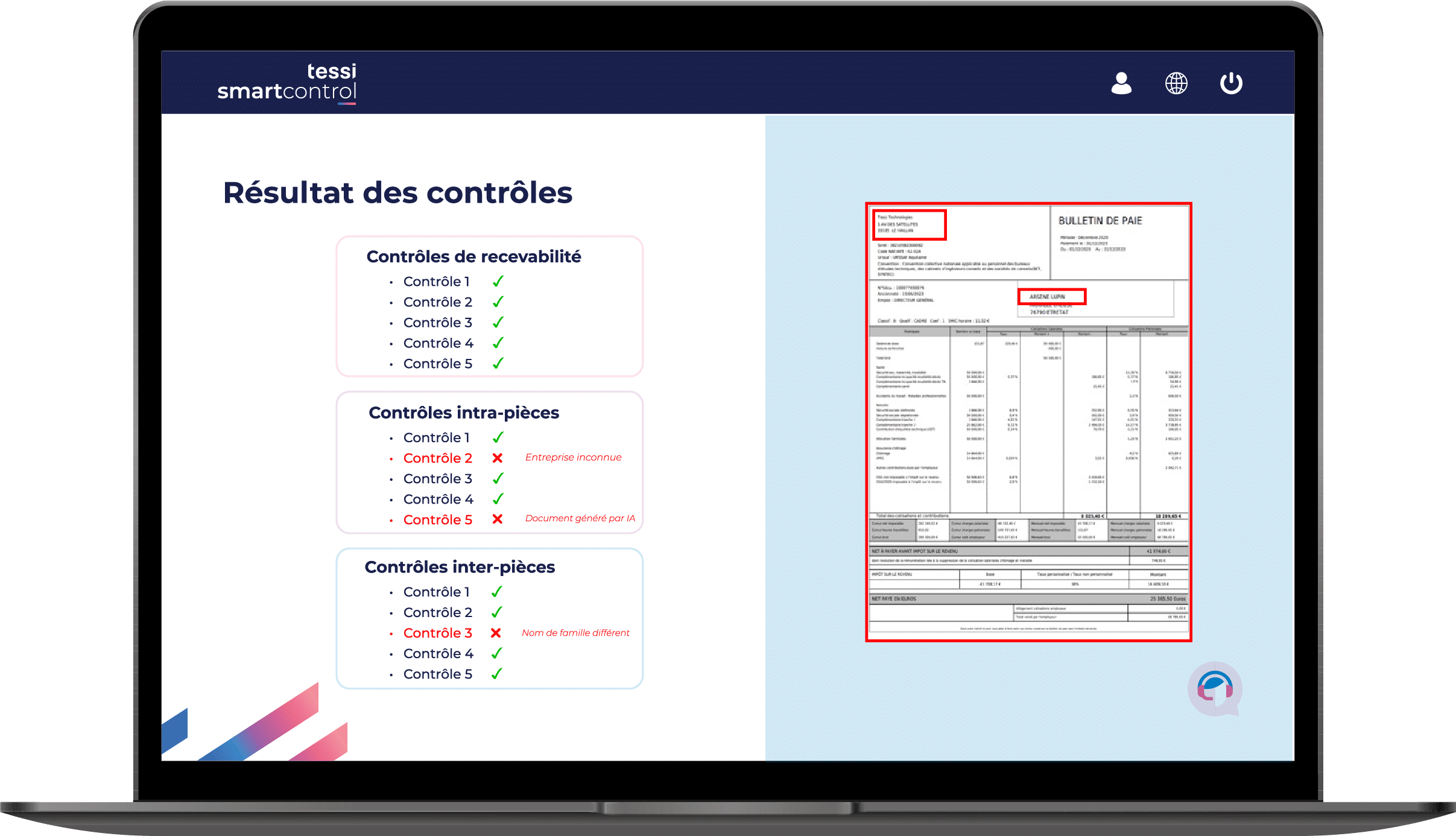maquette controles